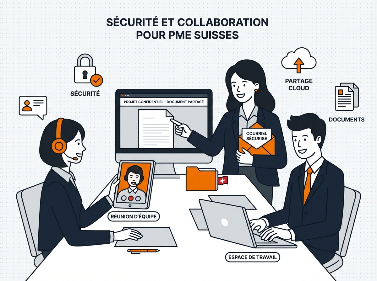 Google Workspace pour les PME suisses - tarifs en CHF, datacenters européens, sécurité ISO 27001